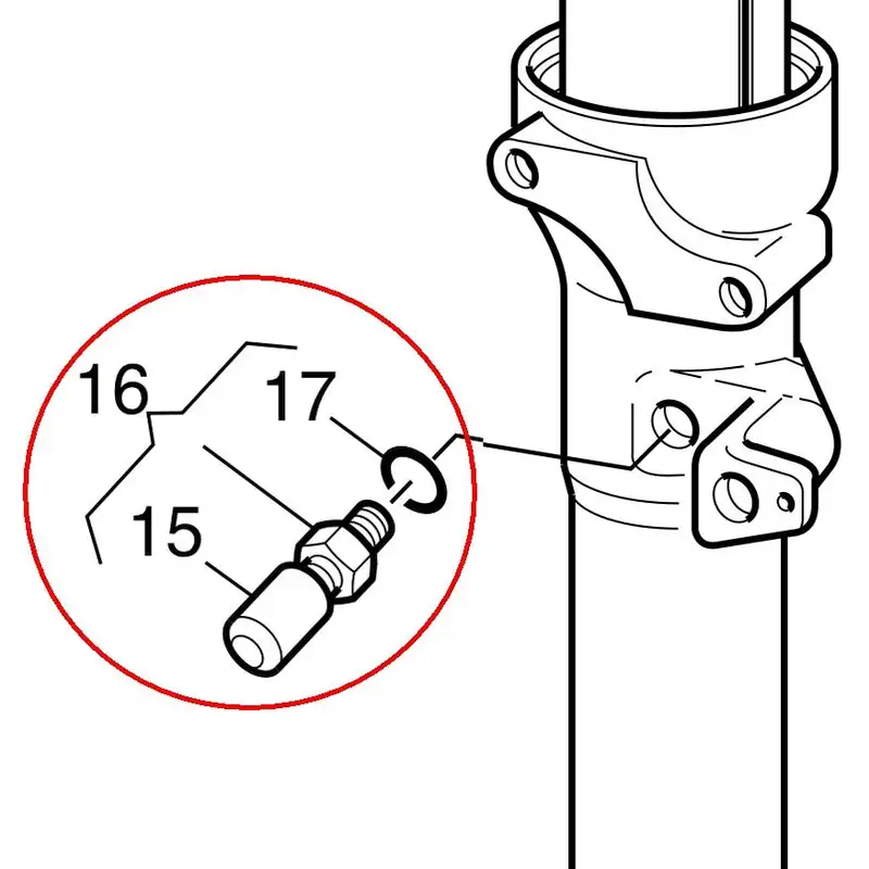Marzocchi X-Fly / Superfly Air Valve Replacement (silver) 3