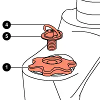 Marzocchi 66 RC2X High Speed Compression Dial RC3 BOLT 549141 for Star Dial 549093 red & 549094 black (2006-2007) - IN PLANNING 2