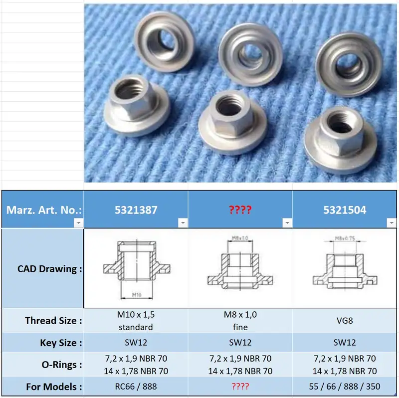Marzocchi Bomber Foot Nut 55 / 66 / 888 / 350 (2007-2017) – 5321504 –  IN STOCK NOW!!✨ 2